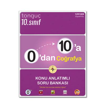 Tonguç Akademi 10. Sınıf 0 dan 10 a Coğrafya Konu Anlatımlı Soru Bankası