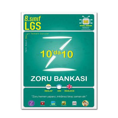 Tonguç Akademi LGS 8. Sınıf 10 da 10 Zoru Bankası