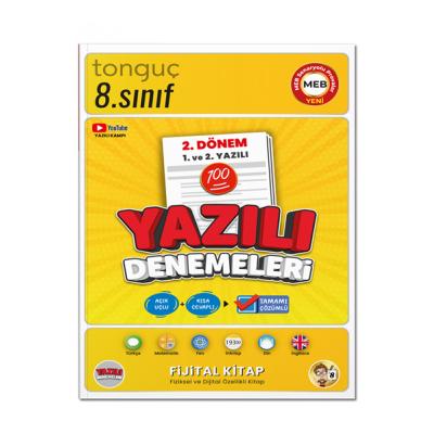 Tonguç Akademi LGS 8. Sınıf Yazılı Denemeleri 2. Dönem 1 ve 2. Yazılı
