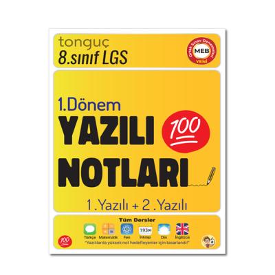 Tonguç Akademi LGS 8. Sınıf Yazılı Notları 1. Dönem 1. ve 2. Yazılı