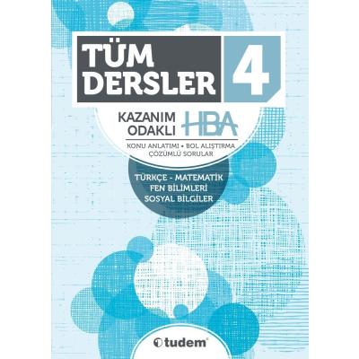 Tudem Yayınları 4. Sınıf Tüm Dersler Kazanım Odaklı HBA
