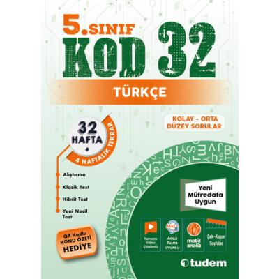 Tudem Yayınları 5. Sınıf Türkçe KOD 32 Hafta