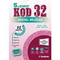 Tudem Yayınları 5. Sınıf Sosyal Bilgiler KOD 32 Hafta