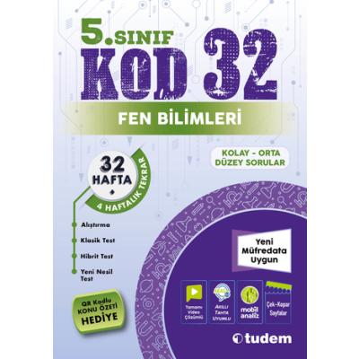 Tudem Yayınları 5. Sınıf Fen Bilimleri KOD 32 Hafta