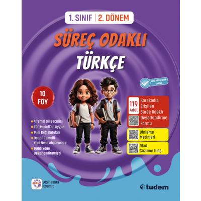Tudem Yayınları 1. Sınıf Türkçe Süreç Odaklı 2. DÖNEM