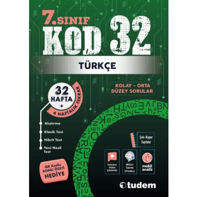 Tudem Yayınları 7. Sınıf Türkçe KOD 32