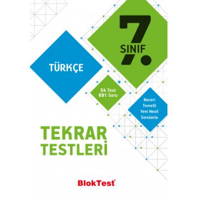 Tudem Yayınları 7. Sınıf Türkçe Tekrar Testleri