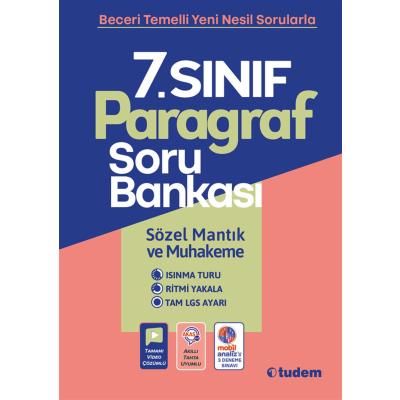Tudem Yayınları 7. Sınıf Paragraf Soru Bankası