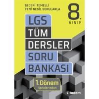 Tudem Yayınları LGS 8. Sınıf Tüm Dersler 1. Dönem Soru Bankası