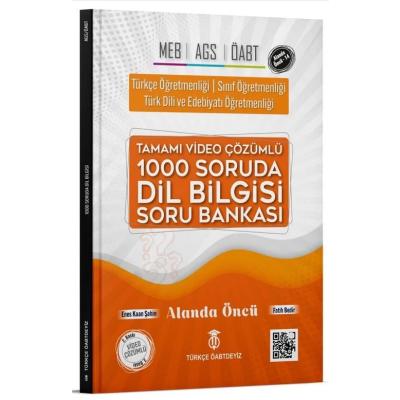 Türkçe ÖABTDEYİZ ÖABT MEB-AGS 1000 Soruda Dil Bilgisi Soru Bankası - Enes Kaan Şahin