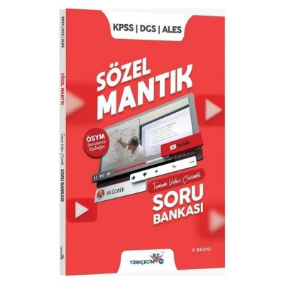 Türkçecim TV Yayınları KPSS DGS ALES Sözel Mantık Soru Bankası Video Çözümlü - Ali Özbek