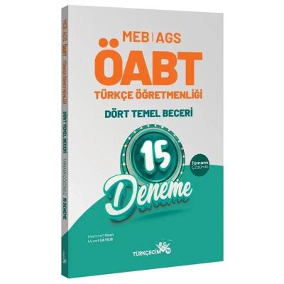 Türkçecim TV ÖABT MEB-AGS Türkçe Öğretmenliği Dört Temel Beceri 15 Deneme Çözümlü - Mehmet Uzun, Murat Sayılır