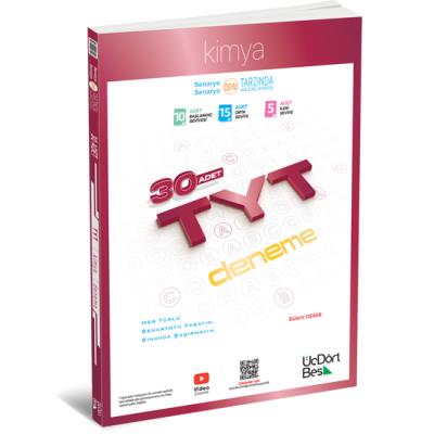 Üç Dört Beş Yayınları 2026 TYT Kimya 30 Deneme