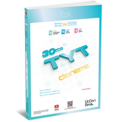 Üç Dört Beş Yayınları 2026 TYT Fizik 30 Deneme