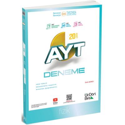 Üç Dört Beş Yayınları AYT Fizik 20 Deneme
