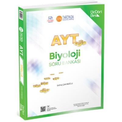 Üç Dört Beş Yayınları 2025 AYT Biyoloji Soru Bankası
