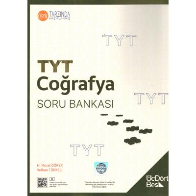 Üç Dört Beş Yayınları 2025 TYT Coğrafya Soru Bankası