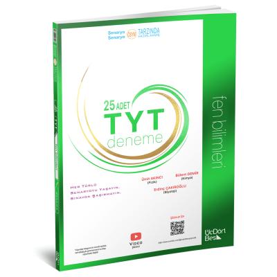 Üç Dört Beş Yayınları 2025 TYT Fen Bilimleri 25 Deneme