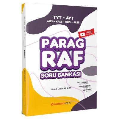 Uzman Kariyer Yayınları KPSS MEB-AGS DGS ALES TYT AYT Paragraf Soru Bankası - Umut Cihan Arslan