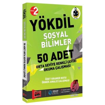Yargı Yayınları YÖKDİL Sosyal Bilimler 50 Adet Orta Seviye Renkli Çeviri Okuma Çalışması