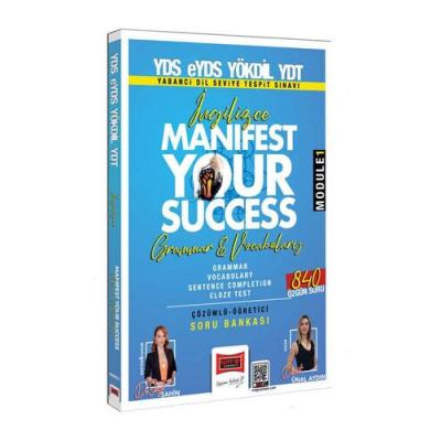 Yargı Yayınları 2025 YDS eYDS YÖKDİL YDT İngilizce Manifest Your Success Grammar & Vocabulary (Module 1)