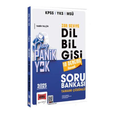 Yargı Yayınları 2025 KPSS YKS MSÜ Tamamı Çözümlü Panik Yok Zor Seviye Dil Bilgisi Soru Bankası (10 Deneme İlaveli)