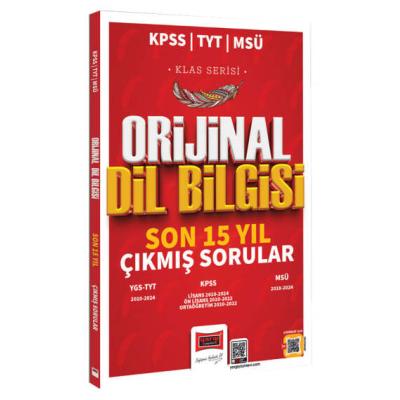 Yargı Yayınları 2025 KPSS TYT MSÜ Klas Serisi Orijinal Dil Bilgisi Son 15 Yıl Çıkmış Sorular