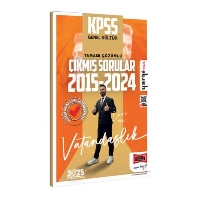 Yargı Yayınları 2025 KPSS Genel Kültür 2015-2024 Vatandaşlık Konularına Göre Düzenlenmiş Tamamı Çözümlü Çıkmış Sorular