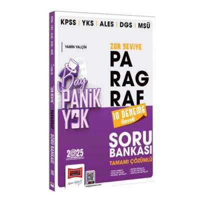 Yargı Yayınları 2025 KPSS YKS ALES DGS MSÜ Tamamı Çözümlü Panik Yok Zor Seviye Paragraf Soru Bankası (10 Deneme İlaveli)