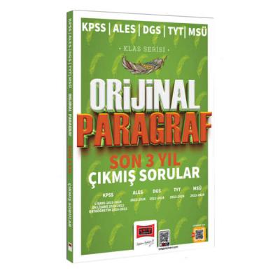 Yargı Yayınları 2025 KPSS ALES DGS TYT MSÜ Klas Serisi Orijinal Paragraf Son 3 Yıl Çıkmış Sorular
