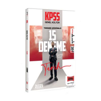 Yargı Yayınları 2025 KPSS Genel Kültür Tamamı Çözümlü Tarih 15 Deneme