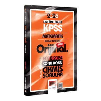 Yargı Yayınları 2026 KPSS Lise-Önlisans Matematik Orijinal 2010-2024 Konu Konu Çıkmış Sorular