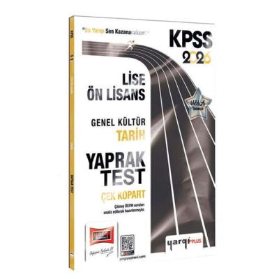 Yargı Yayınları 2026 KPSS Lise-Ön Lisans Genel Kültür Tarih Çek Kopart Yaprak Test