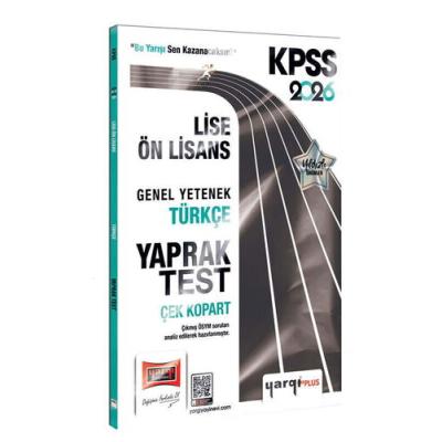 Yargı Yayınları 2026 KPSS Lise-Ön Lisans Genel Yetenek Türkçe Çek Kopart Yaprak Test