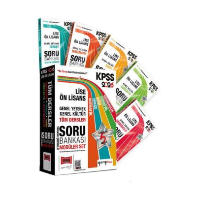 Yargı Yayınları 2026 KPSS Lise Ön Lisans GK-GY Tüm Dersler Tamamı Çözümlü Modüler Soru Bankası Seti (5 Kitap)