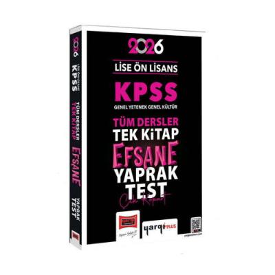 Yargı Yayınları 2026 KPSS Lise Ön Lisans GK-GY Tüm Dersler Tek Kitap Efsane Çek Kopart Yaprak Test