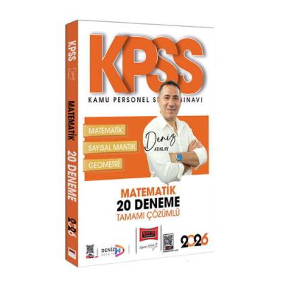 Yargı Yayınları 2026 KPSS Tamamı Çözümlü Matematik 20 Deneme (Deniz Atalay)