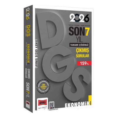 Yargı Yayınları 2026 DGS Sayısal-Sözel Yetenek Son 7 Yıl Çıkmış Sorular (Ekonomik Baskı)
