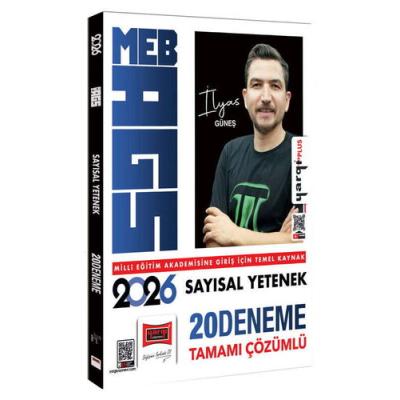 Yargı Yayınları 2026 MEB-AGS Sayısal Yetenek Tamamı Çözümlü 20 Deneme (İlyas Güneş)