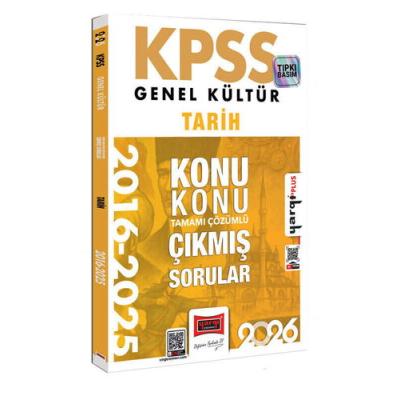 Yargı Yayınları 2026 KPSS Genel Kültür Tarih 2016-2026 Konu Konu Tamamı Çözümlü Çıkmış Sorular