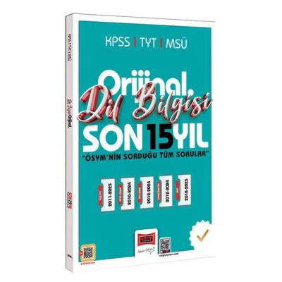 Yargı Yayınları 2026 KPSS TYT MSÜ Orijinal Dil Bilgisi Son 15 Yıl Çıkmış Sorular