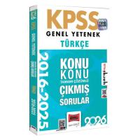 Yargı Yayınları 2026 KPSS Genel Yetenek Türkçe 2016-2026 Konu Konu Tamamı Çözümlü Çıkmış Sorular