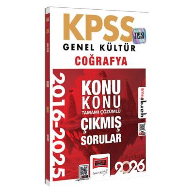 Yargı Yayınları 2026 KPSS Genel Kültür Coğrafya 2016-2026 Konu Konu Tamamı Çözümlü Çıkmış Sorular