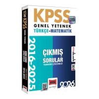 Yargı Yayınları 2026 KPSS Genel Yetenek Türkçe-Matematik 2016-2026 Konu Konu Tamamı Çözümlü Çıkmış Sorular