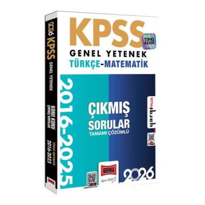 Yargı Yayınları 2026 KPSS Genel Yetenek Türkçe-Matematik 2016-2026 Konu Konu Tamamı Çözümlü Çıkmış Sorular