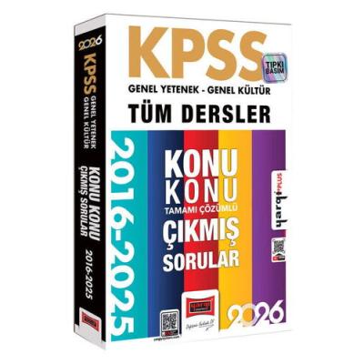 Yargı Yayınları 2026 KPSS GK-GY Tüm Dersler Tamamı Çözümlü 10 Yıl Çıkmış Sorular (2016-2025)