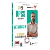 Yargı Yayınları 2026 KPSS Anka Ekibi Genel Kültür Tamamı Çözümlü Vatandaşlık 15 Deneme (Mustafa Erkol)