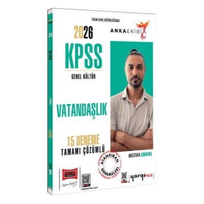 Yargı Yayınları 2026 KPSS Anka Ekibi Genel Kültür Tamamı Çözümlü Vatandaşlık 15 Deneme (Mustafa Erkol)