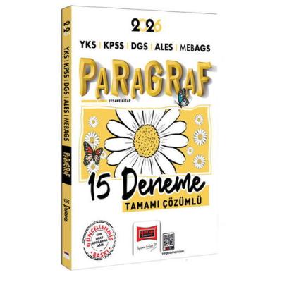 Yargı Yayınları 2026 YKS KPSS DGS ALES MEB-AGS Papatya Serisi Paragraf Tamamı Çözümlü 15 Deneme
