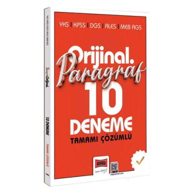 Yargı Yayınları YKS KPSS DGS ALES MEB-AGS Orijinal Paragraf Tamamı Çözümlü 10 Deneme